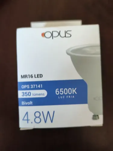 LAMPADAS MR16 BI VOLT 4.8W 6500K 350lms (6 unidades)