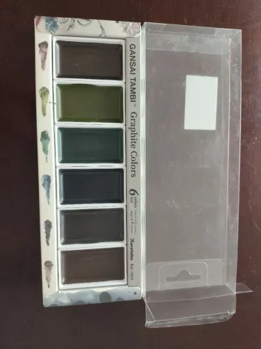 Aquarela Kuretake Gansai Tambi Graphite Colors (6 cores)