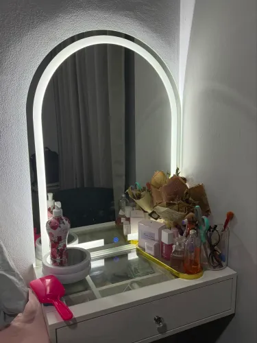 Penteadeira com Espelho LED Estilo Camarim