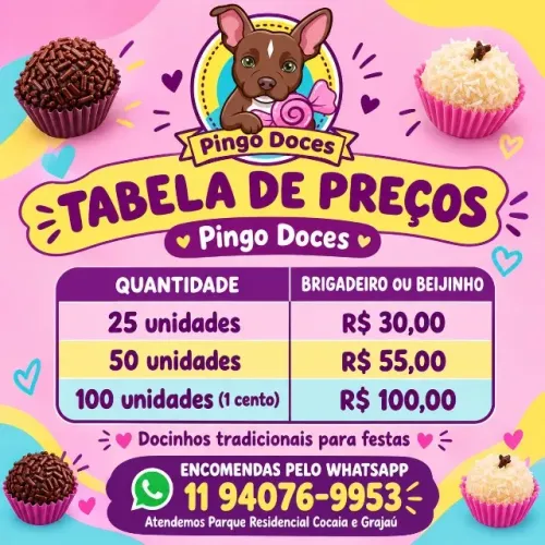 Combo de docinhos tradicionais