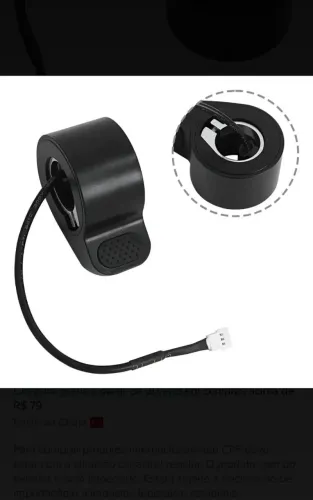 Acelerador Patinete elétrico Xiaomi Fácil instalação 30,0 + Entrega brasília