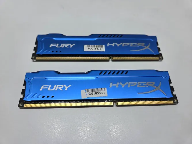 Memória HyperX Fury (Kingston) 8GB DDR3 (2x4GB)<br>