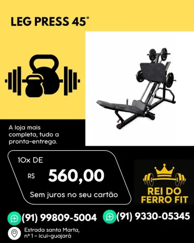 Aparelho para musculação (Leg press 45°)