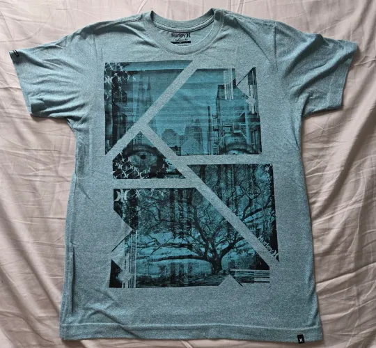 Camiseta Hurley Verde Mesclado P