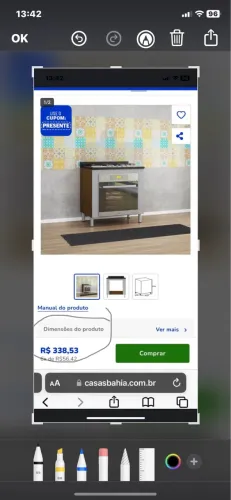 Balcão para cooktop e forno de embutir