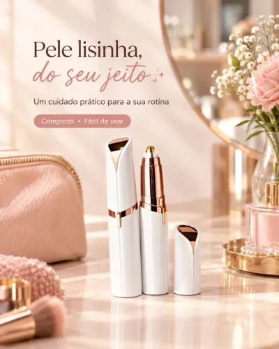 Caneta Depiladora Elétrica para Sobrancelhas USB