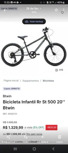 Bicicleta infantil
