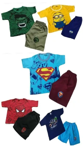 kit conjunto verão meninos estampa sortida - novos