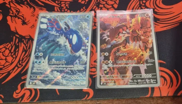 Dupla Kyogre (080/076) e Groudon (084/076) - Japonês