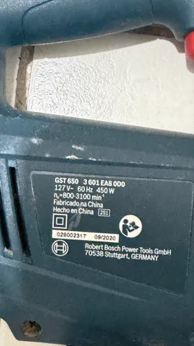 Serra tico-tico bosch GTS 650 de 450w