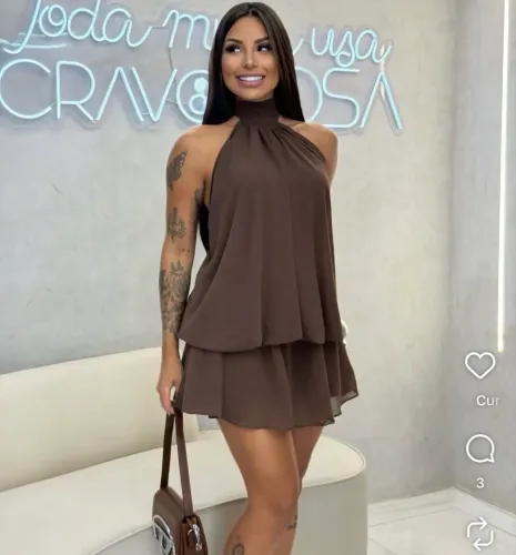 Macacão / vestido marrom 