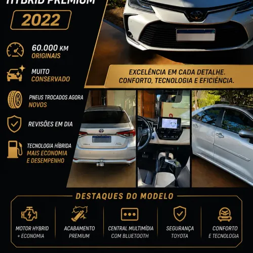 Toyota Corolla Altis Prem. Hybrid 1.8 Flex AUT 2022
