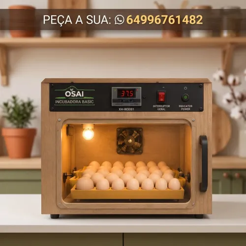 OSAI INCUBADORA V1 DE OVOS AUTOMÁTICA.
