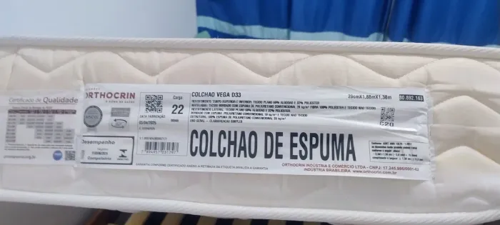 Colchão Casal Vega D33 Orthocrin
