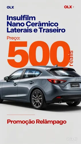 PROMOÇÃO DE INSULFILM NANO CERÂMICA 