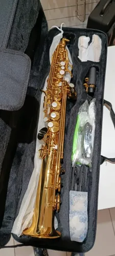 Sax Soprano Sib Zellmer Laqueado NOVO R$ 2.700,00 em Até 12x Sem juros no Cartão