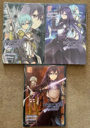 Mangá Sword Art Online Phantom Bullet vol 1 ao 3 lacrados