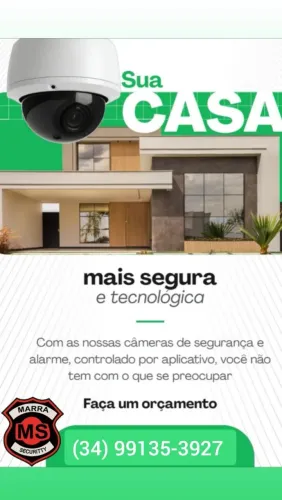 Câmeras e Alarme monitorados diretamente no aplicativo