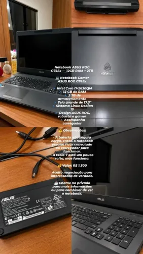 Notebook ASUS ROG G74Sx