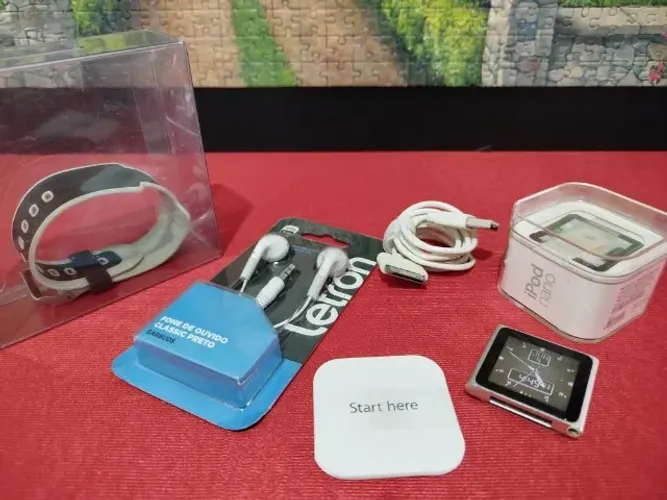 Raridade - Apple - iPod Nano 6ª Geração 8 Gb Prateado - AVALIO TROCA