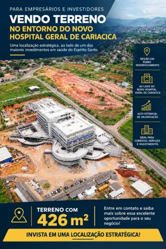 Terreno próx. ao Novo Hospital Geral de Cariacica