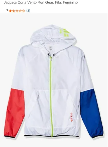 corta vento fila novo TAM P