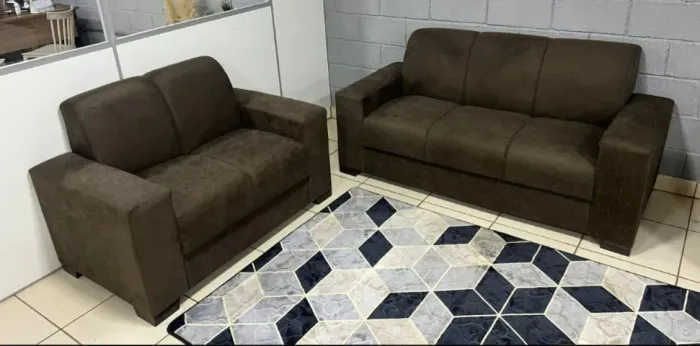 Conjunto Sofá Danúbio 2 e 3 Lugares- FAZEMOS ENTREGA!