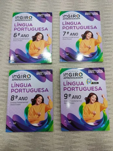 Kit com 4 apostilas Um Giro pela Aprendizagem - Língua Portuguesa 6° ao 9° ano