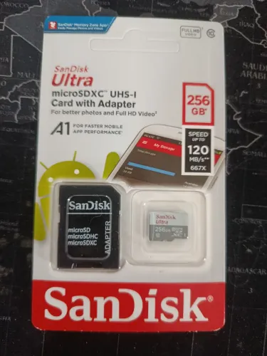 Cartão de memória Sandisk 256GB classe 10 / OFERTA IMPERDÍVEL