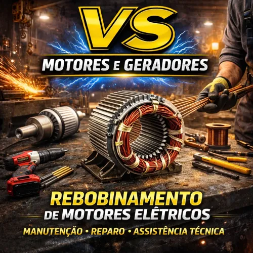 REBOBINAMENTO DE MOTORES ELÉTRICOS E GERADORES DE ENERGIA 