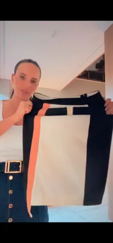Saia com elastano