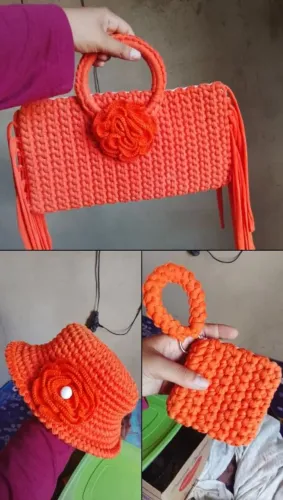 Conjunto de crochê moda praia