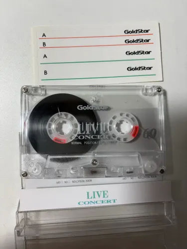 Fita cassete GoldStar Live Concert 60