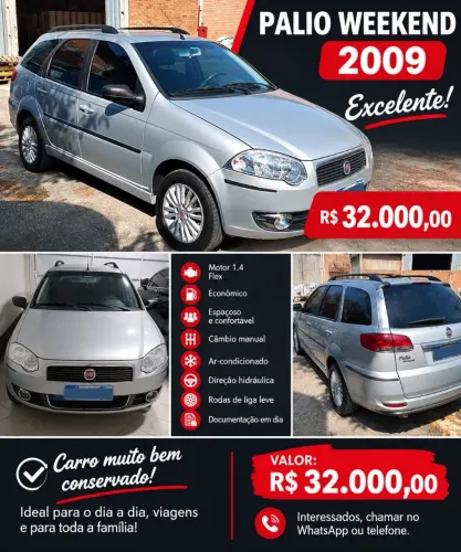 Fiat Palio Weekend ELX 1.4 MPI Fire Flex 8V 2009