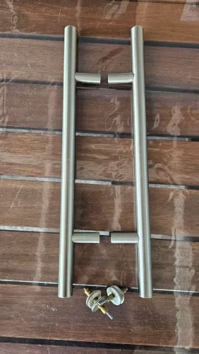Puxador de aço escovado novo 50cm