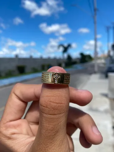 Anel banhado no 18k