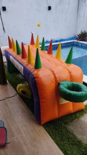 Brinquedo inflável Corrida Maluca