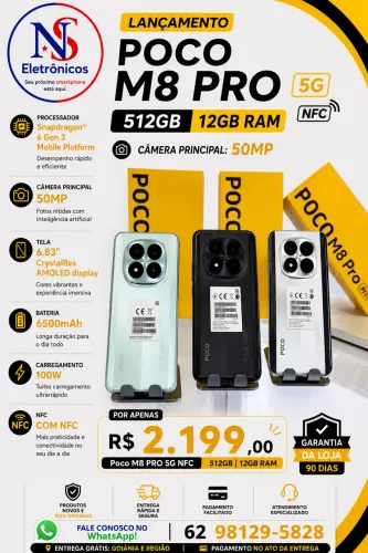 Xiaomi Poco M8 Pro 512-12 Lacrado