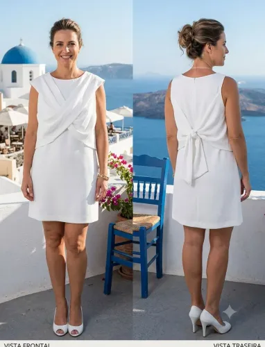 ZARA vestido evasê tam M (42) 75,00<br>altura 84cm<br>busto 51cm<br>quadril 60cm<br>branco