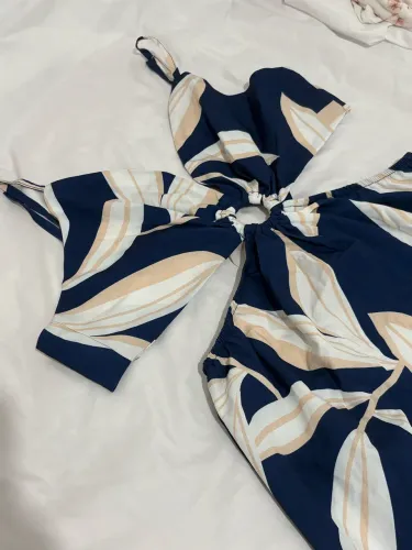 Vestido longo Azul