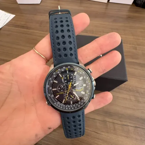 Relógio Citizen Blue Angels AT8020-03L - Eco-Drive - World Chronograph A-T