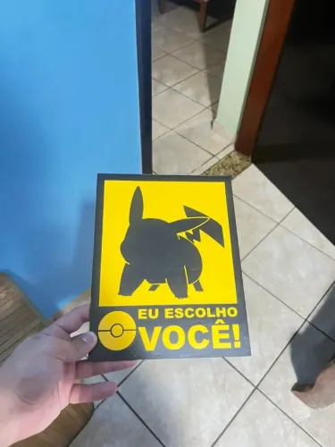 Quadro Pikachu eu escolho você