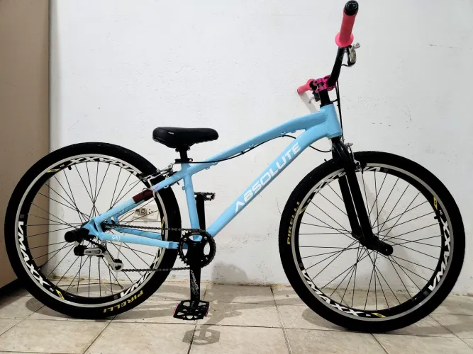 (Troco por BMX) Bicicleta Para Manobras Completa Wheeling Grau Aro 26