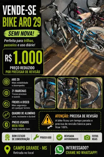 Bicicleta Semi nova,.ótima para passeios e trilhas. 