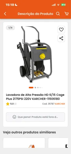 Lavadora alta pressão 