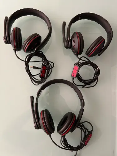 3 Headsets Gamer Multilaser USB
