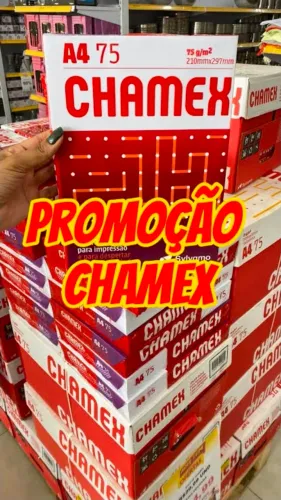 Caixa fechada Papel A4 Chamex - Entrega grátis em BH!