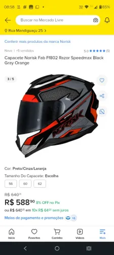 Capacete Norisk Razor Shell com Viseira Camaleão