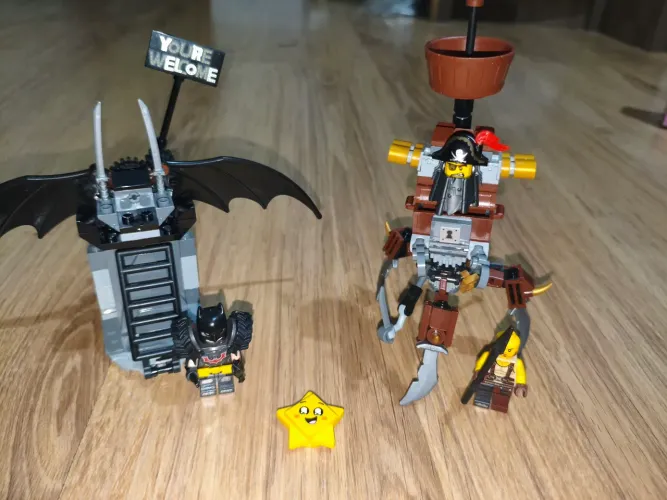 lego movie 2 batman e barba de ferro prontos para combate 70836