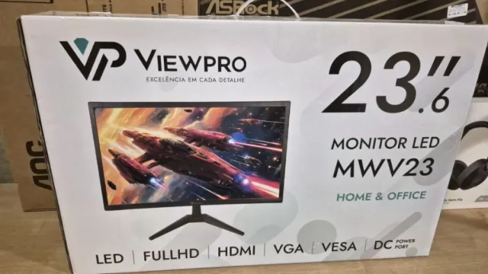 Monitor 23,6 Full HD 75hz novo lacrado com garantia!
